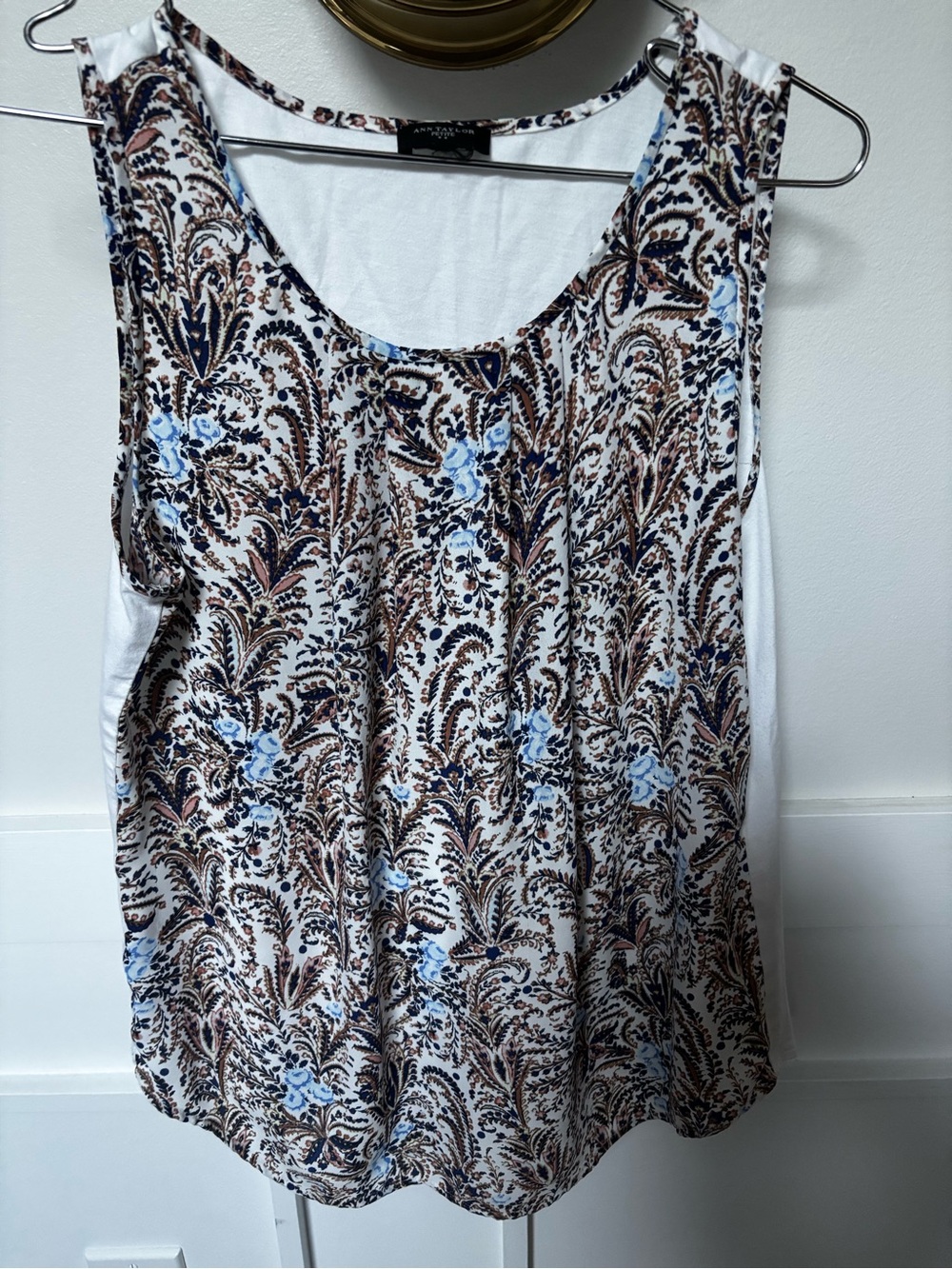 Ann Taylor Mixed Media Tank Top size sp